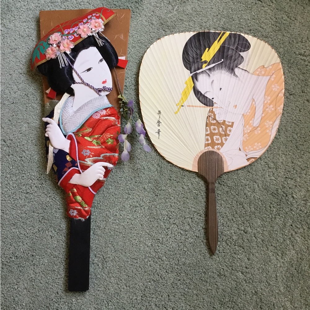 DECORATIVE JAPANESE GEISHA FANS